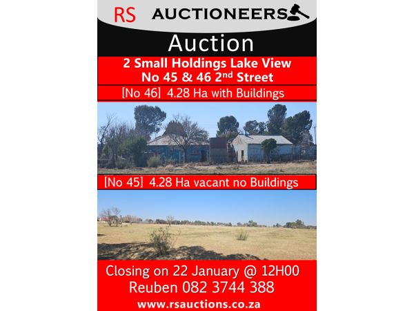 Bloemfontein Lake View Small Holdings 29 Jan